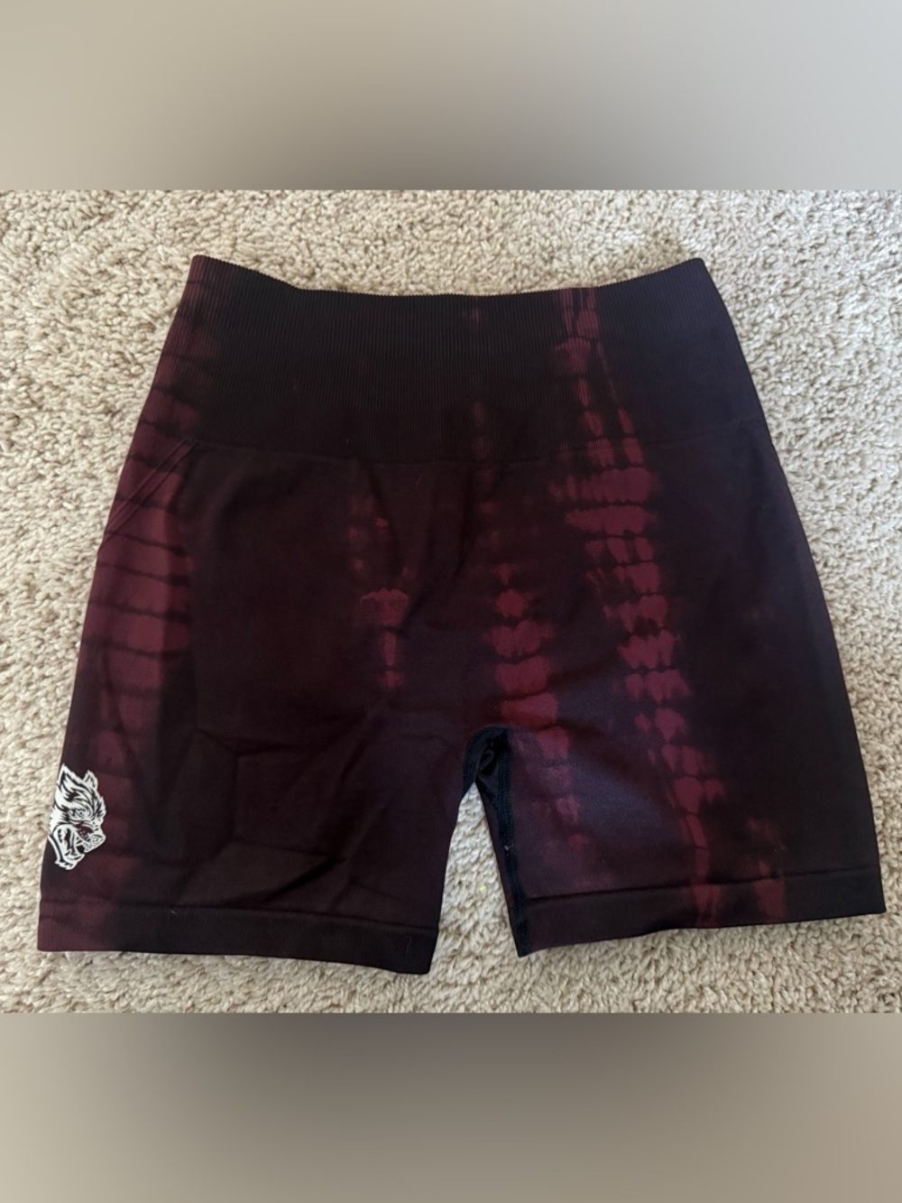 Dual Everson Seamless “Huxley” Shorts in Oxblood Serpent